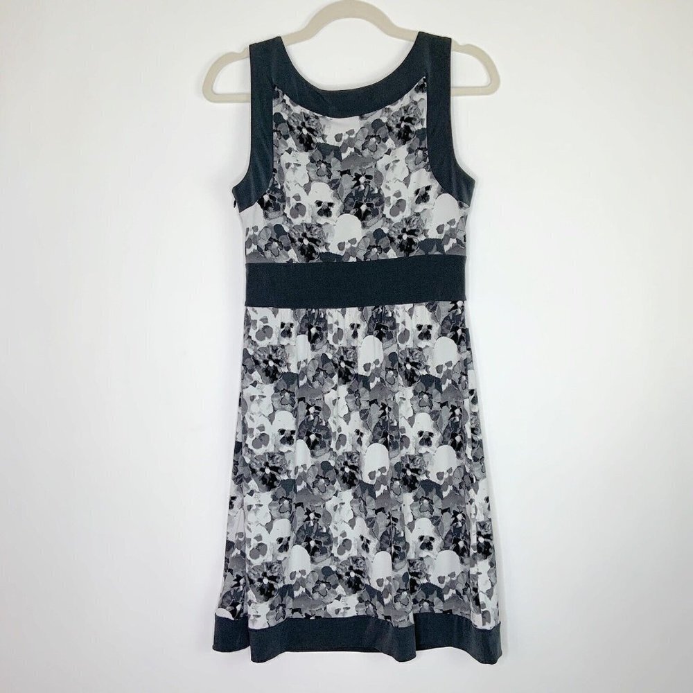 NEW Loft Gray Floral Y2K Dress Women’s Size XS - Picture 7 of 8